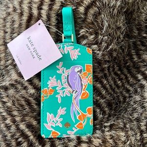 Kate Spade New York ID Holder with Lanyard, Vegan Leather-Bird Party